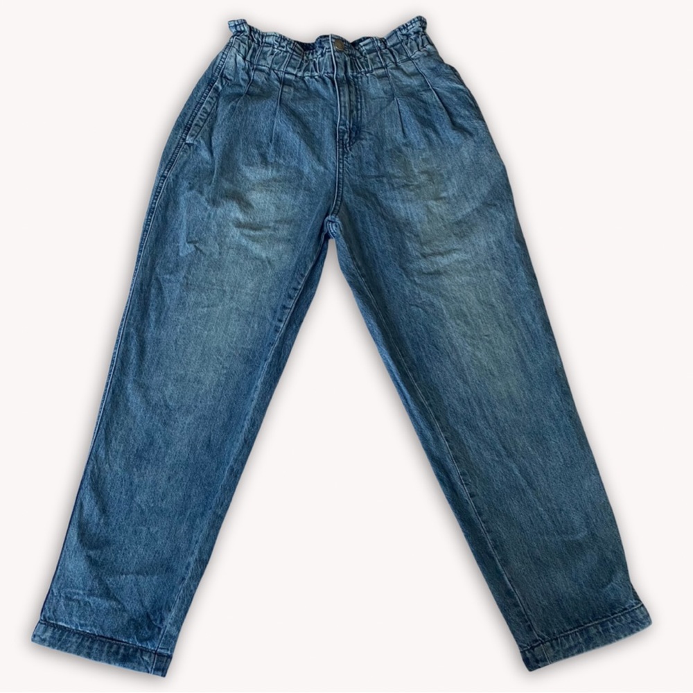 Easel high rise Jeans | baggy | paper bag waist size M